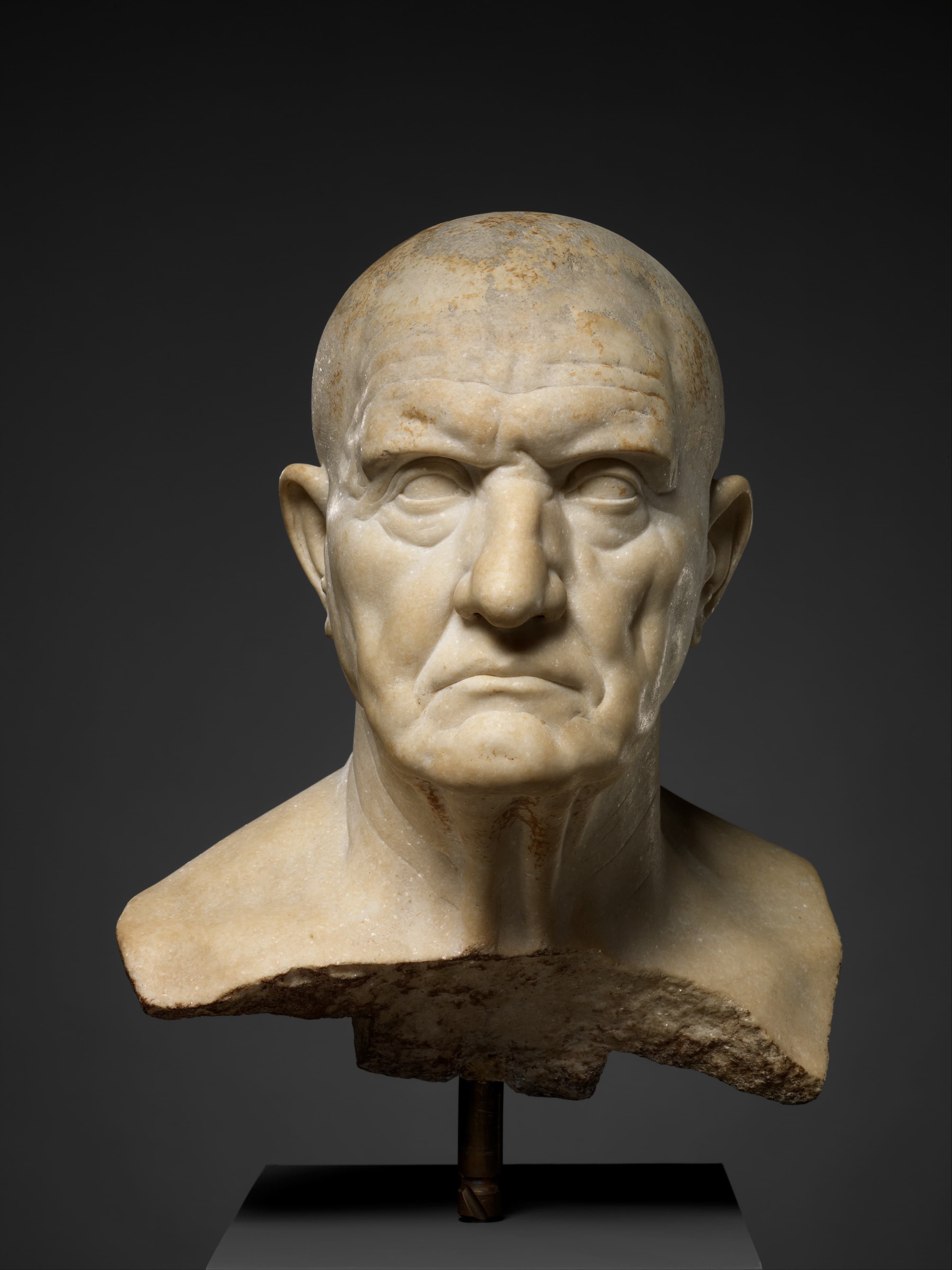Marble bust, 4th century BC